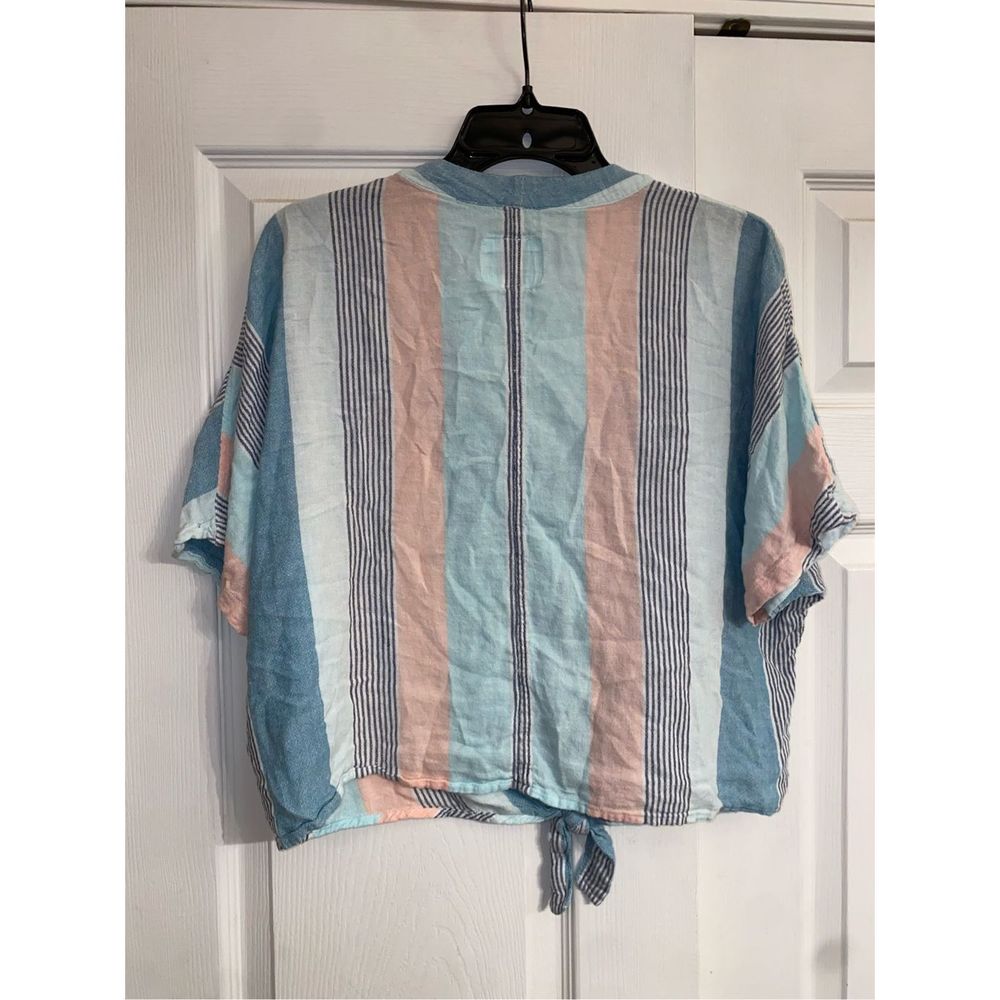 Rails Thea Stripe Tie Front Top In Highland Strip… - image 3